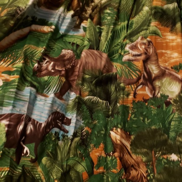 Tropical Print Green Dress - Picture 2 of 6